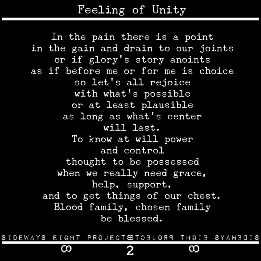 Feeling of Unity | SIDEWAYS EIGHT PROJECTS